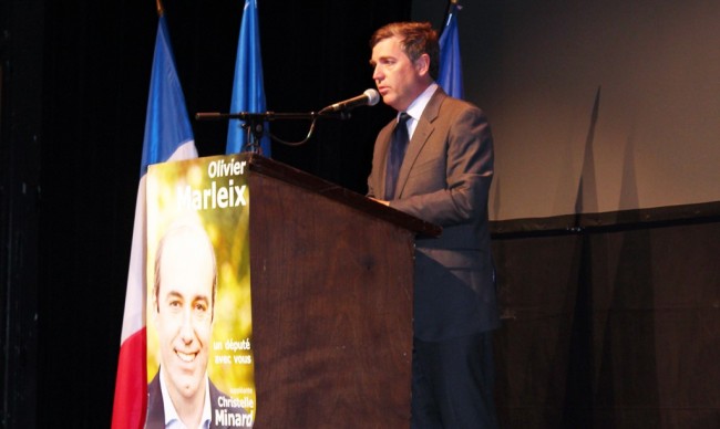 Grande réunion publique d?Olivier Marleix le 04 juin 2012 à Dreux
