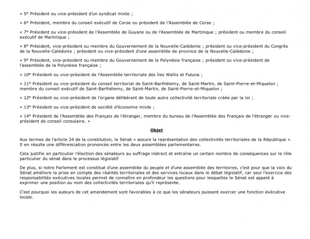 Amendement déposé par le Sénateur Philippe Bas et les membres du groupe UMP